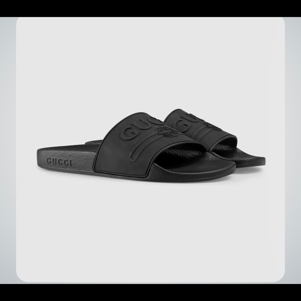 Gucci rubber slippers